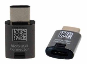 Adapter Samsung GH98-41290A micro usb na USB C typ C Czarny